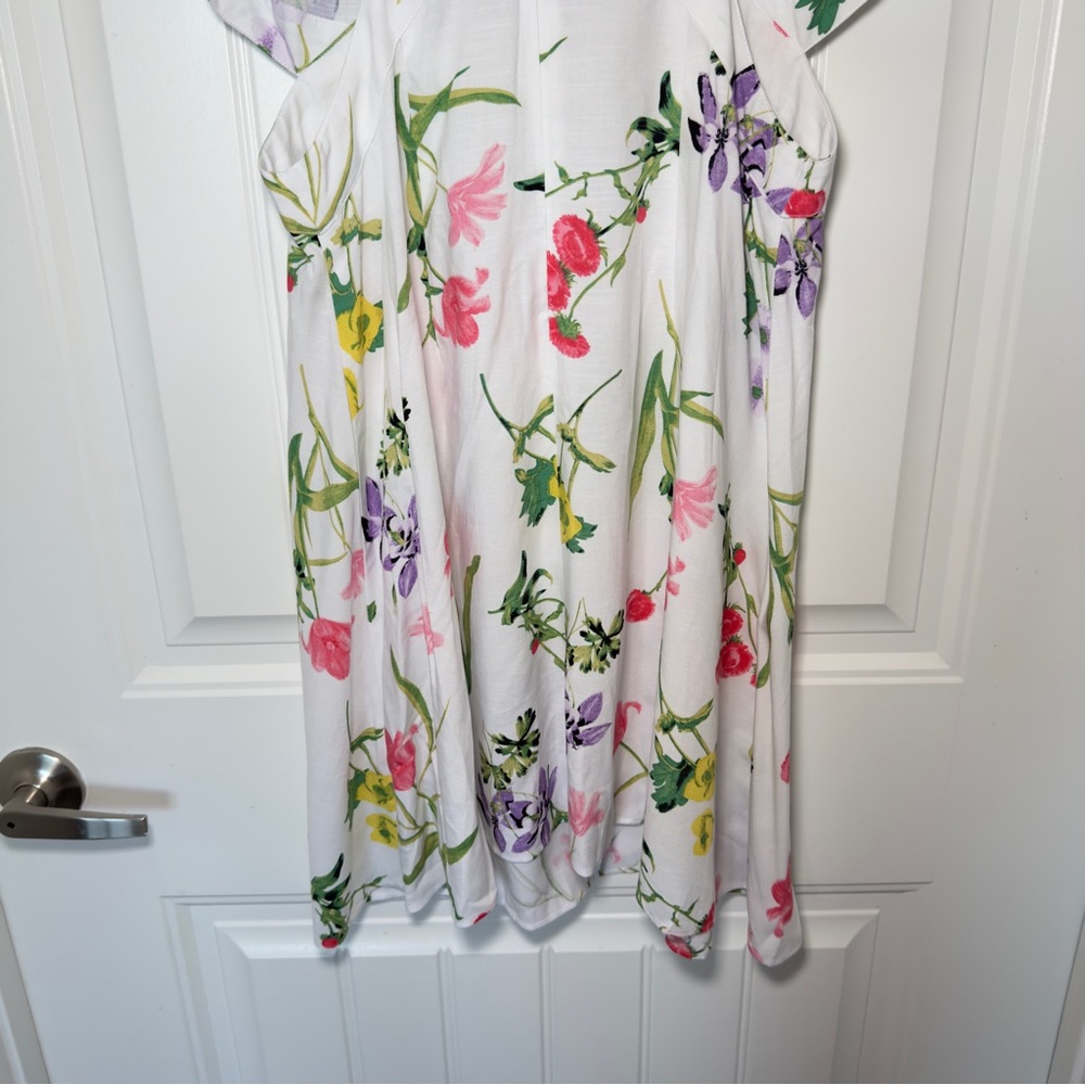 Loft Women’s Size 10 Dress Botanical Cutout Side Floral Fairycore Cottagecore - Picture 12 of 12